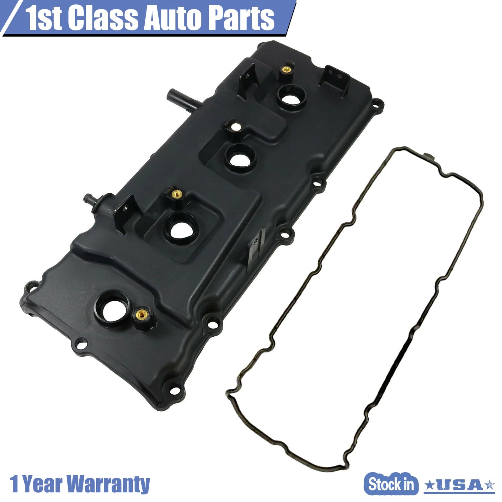 Left Engine Valve Cover with Gasket for Nissan Armada Titan QX56 (2004–2015)