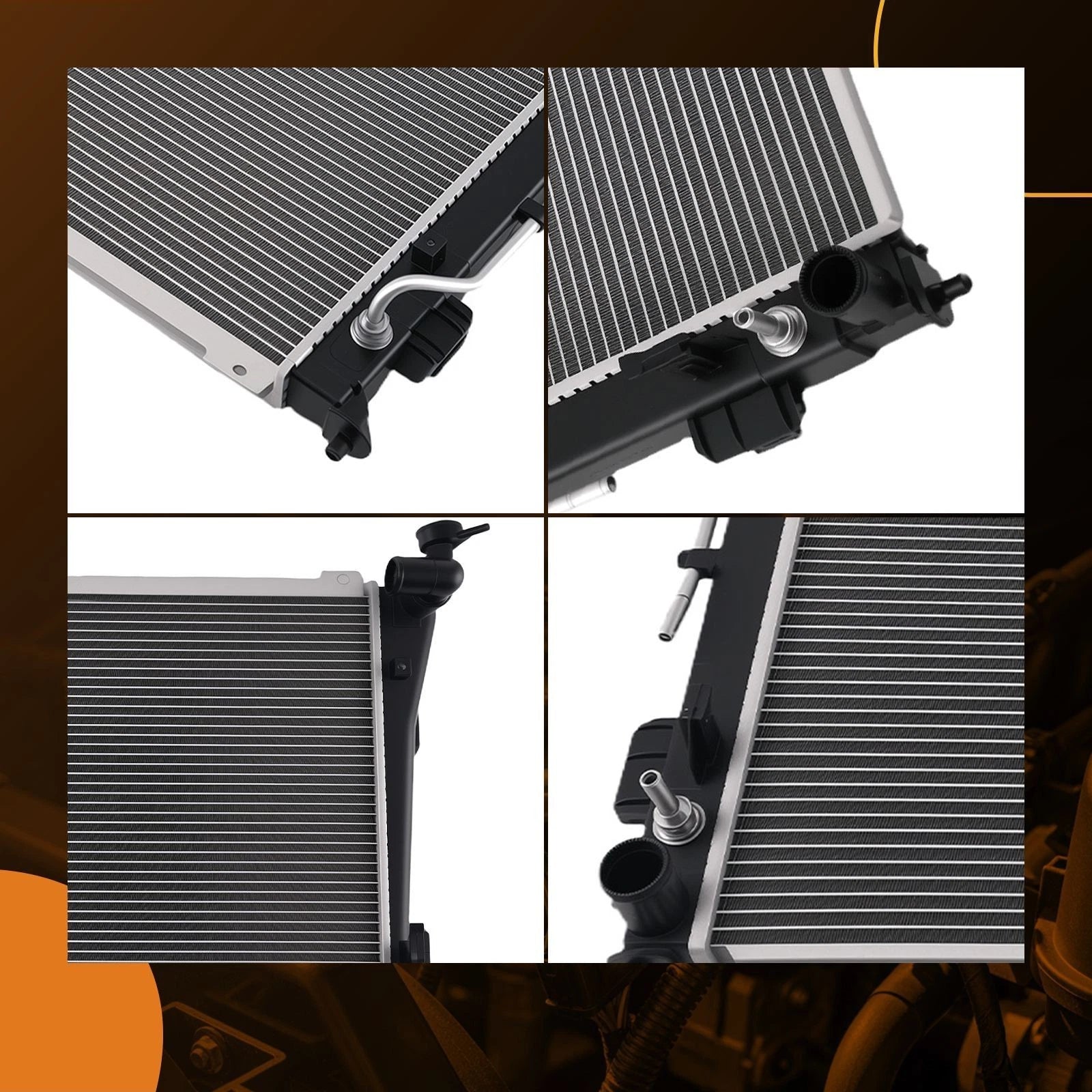 Aluminum Radiator Assembly for Hyundai Azera and Kia Cadenza (2012–2017)