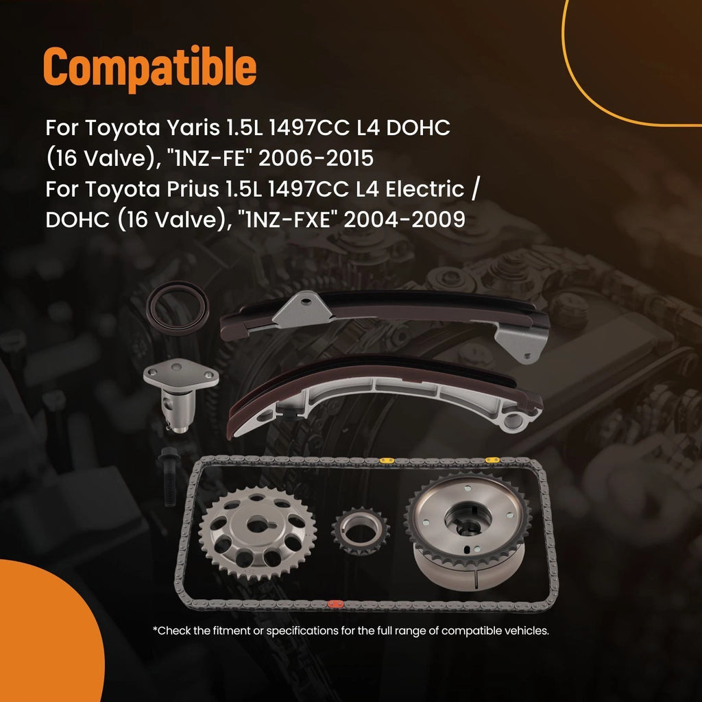 Engine Timing Chain Kit for Toyota Prius 1.5L DOHC (2004–2009) TK2045