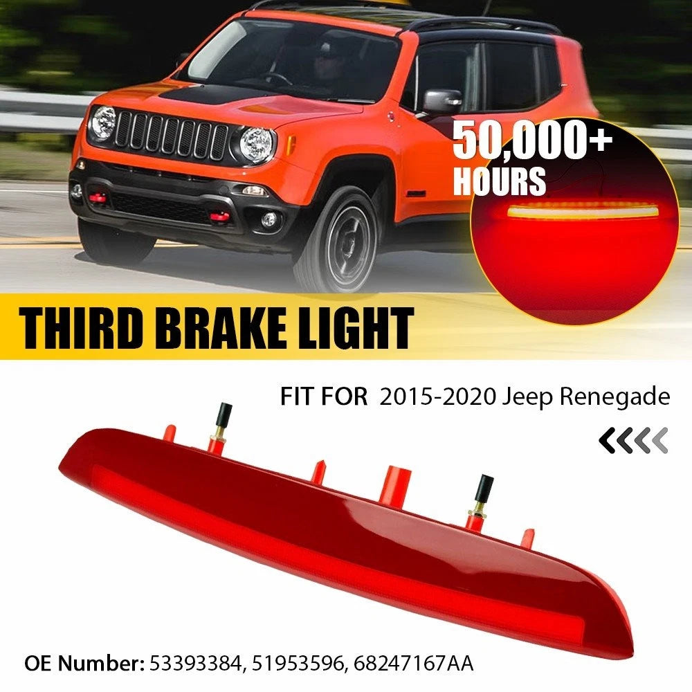 LED Rear Third Brake Stop Light Lamp for Jeep Renegade (2015–2020) 68247167AA