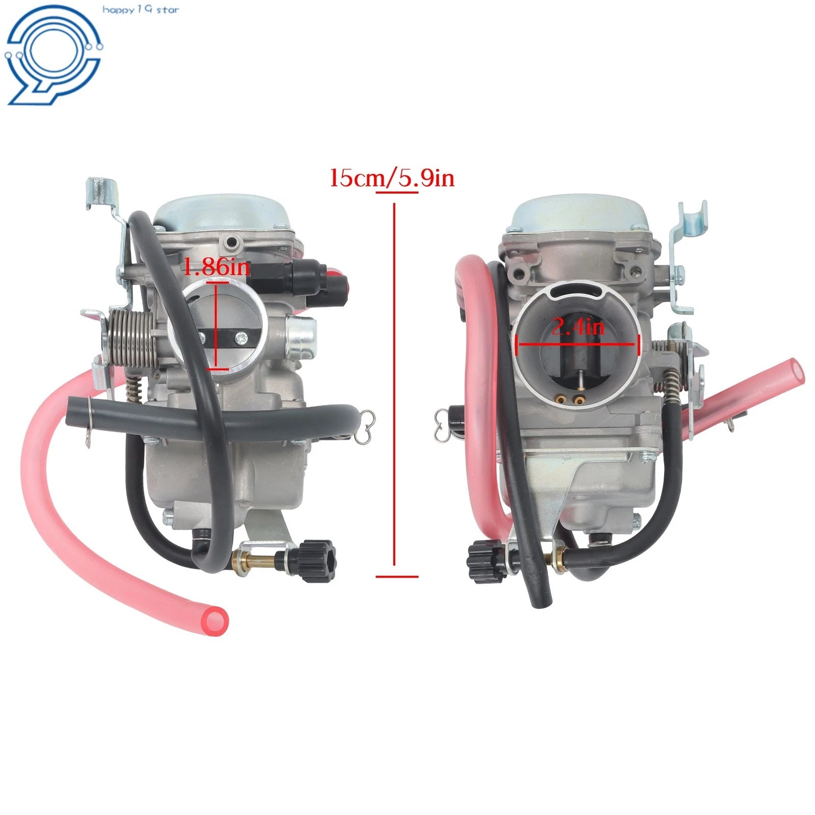 Carburetor with Intake Boot for Kawasaki KLR250 (1987–2005)