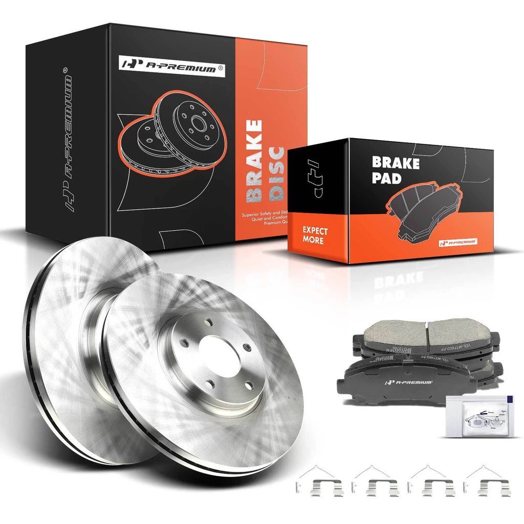 Front Disc Brake Rotors & Ceramic Pads for Nissan Maxima (2009–2016)