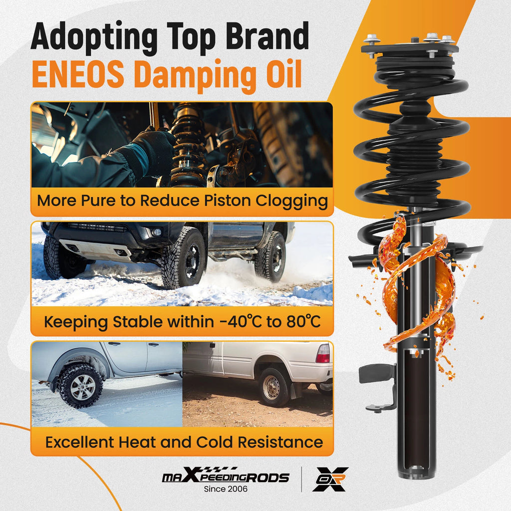 Front Complete Struts w/Coil Springs for Ford Escape (2014–2019)