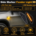Side Marker Fender Light 63237271008 for BMW X3 F25 (2011–2017) Smokey Lens 1 Pair
