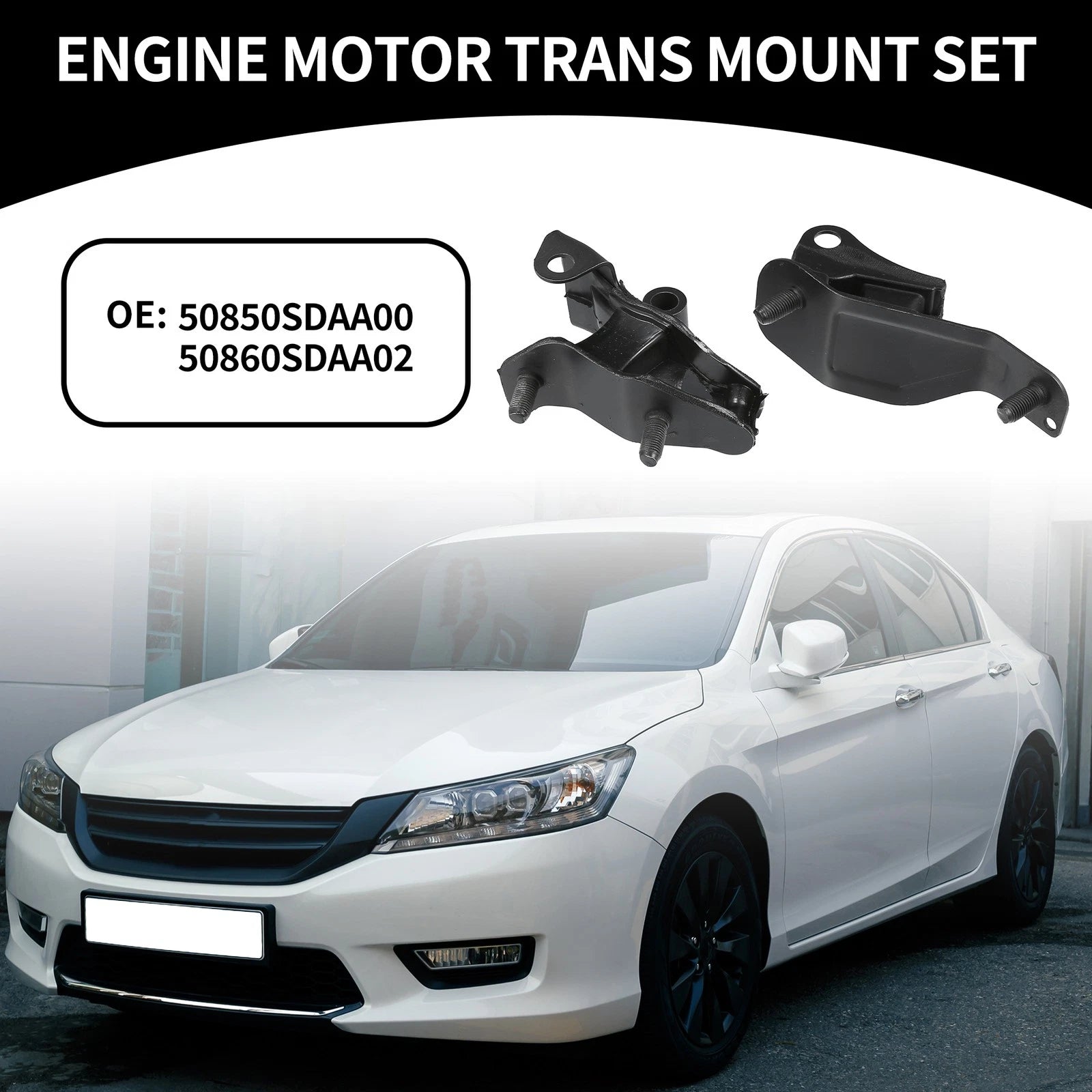 Engine Motor Mount & Transmission Mount Set for Honda Accord 2.4L (2003–2007)
