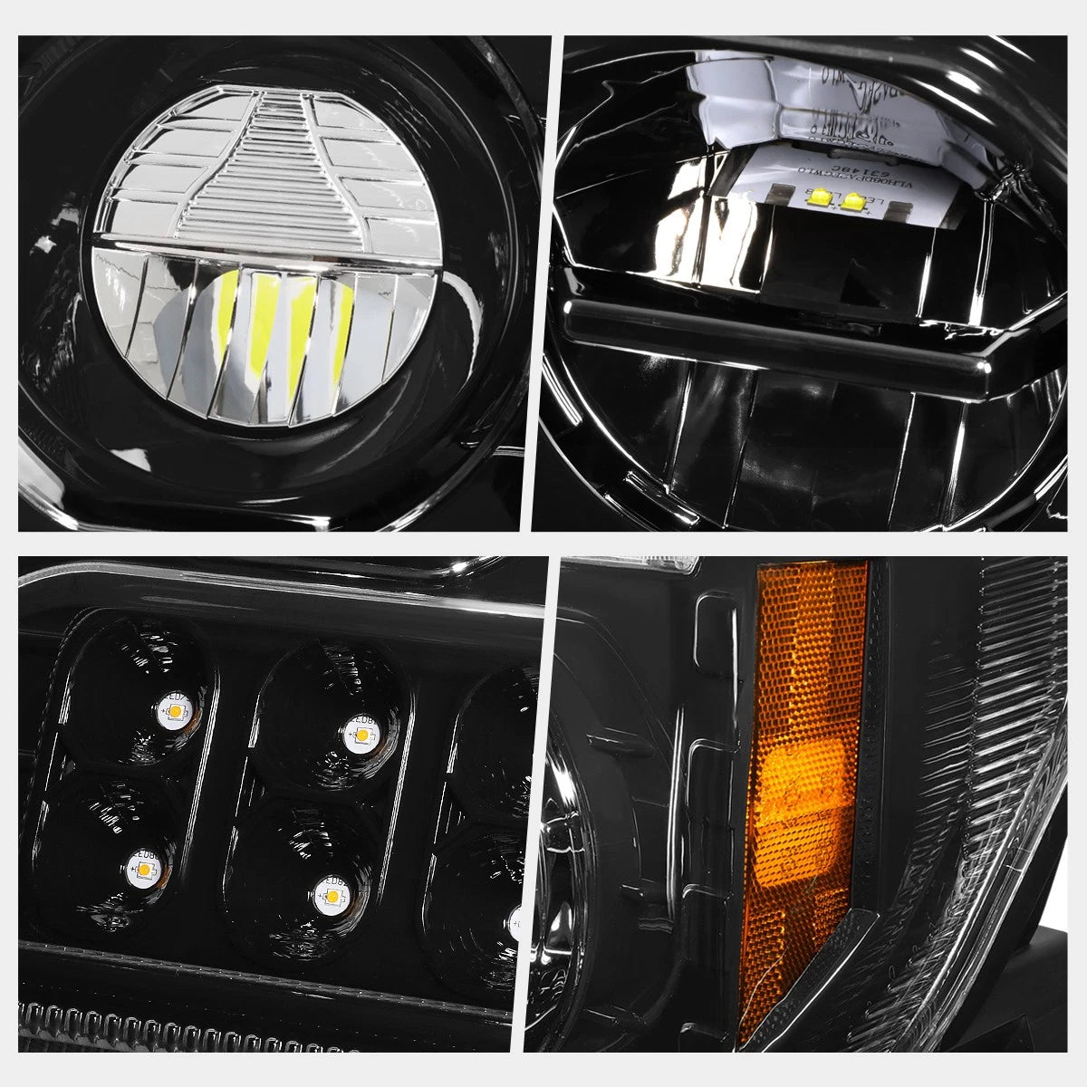Full LED DRL Sequential Turn Signal Headlights for Kenworth W990 (2019–2024)