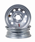 Set of 2 Libra 15 x 5 Trailer Wheels 5 Lug 4.5" Bolt Pattern Galvanized
