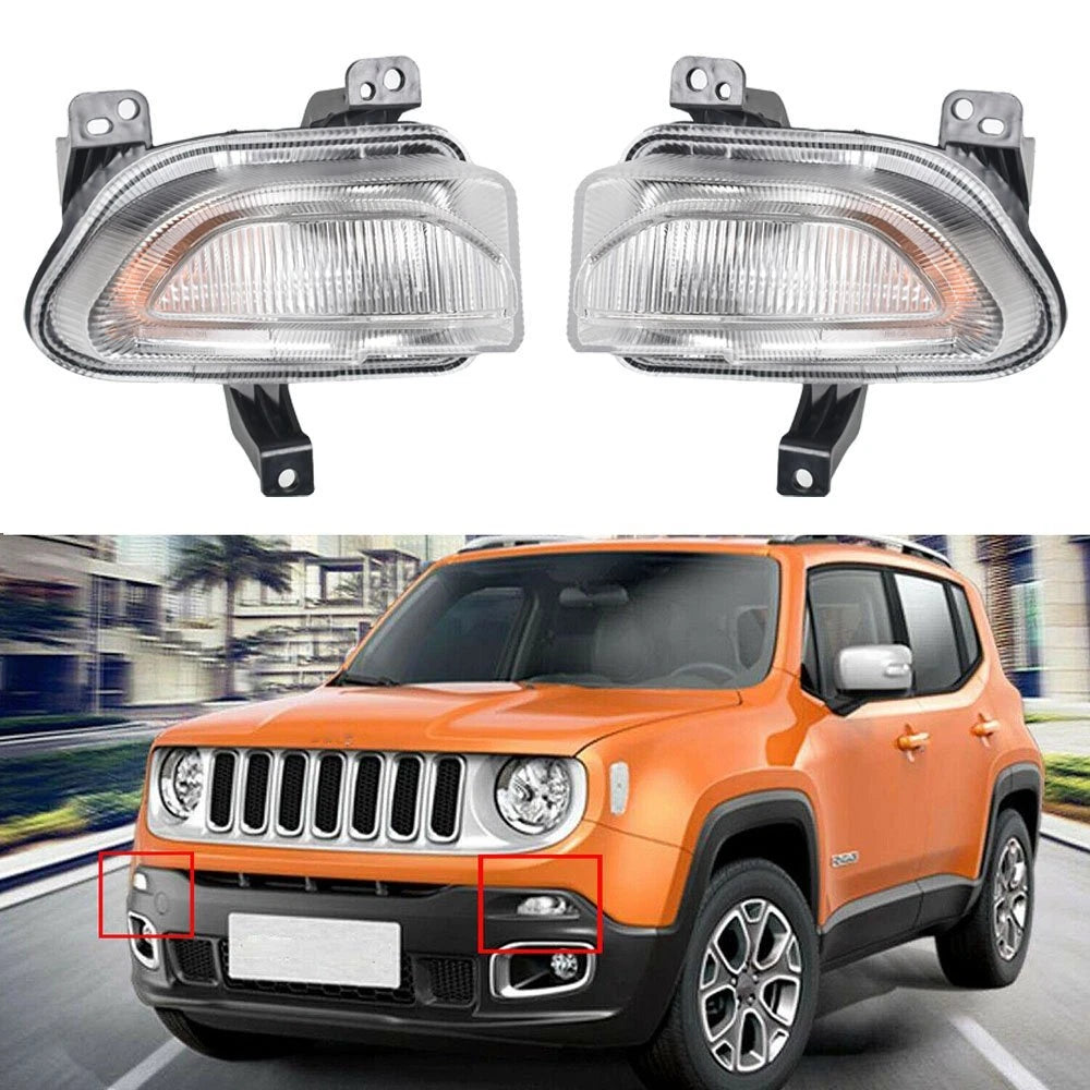 Set of 2 Park Turn Signal Lamps for Jeep Renegade (2015–2018)