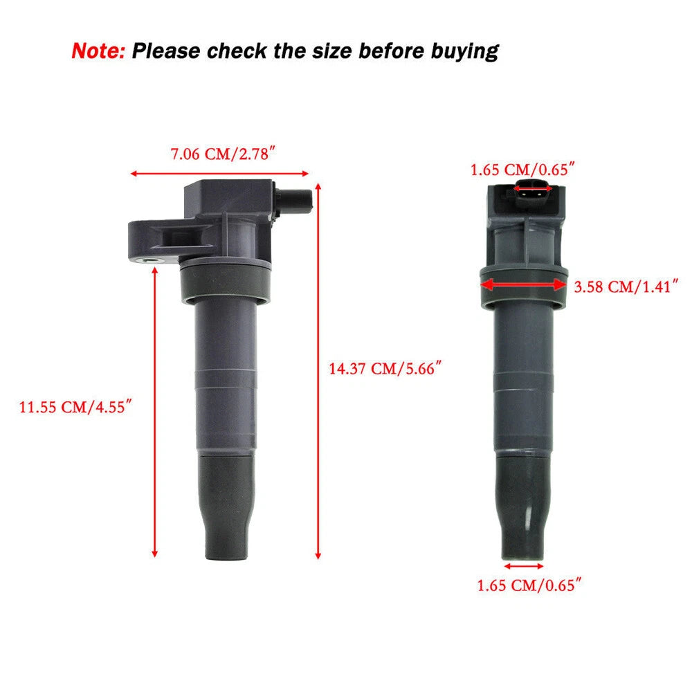 Set of 6 Ignition Coils & Spark Plugs for Hyundai Santa Fe, Kia Sorento, Sedona (UF546)