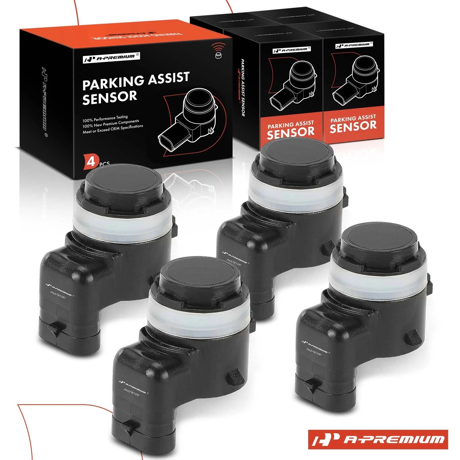 Set of 4 Parking Aid Assist Sensors for Ram 1500 2500 3500 (2010–2023)