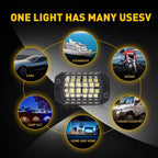 Set of 4 36-LED White Underbody Light Kit for Universal Vehicles