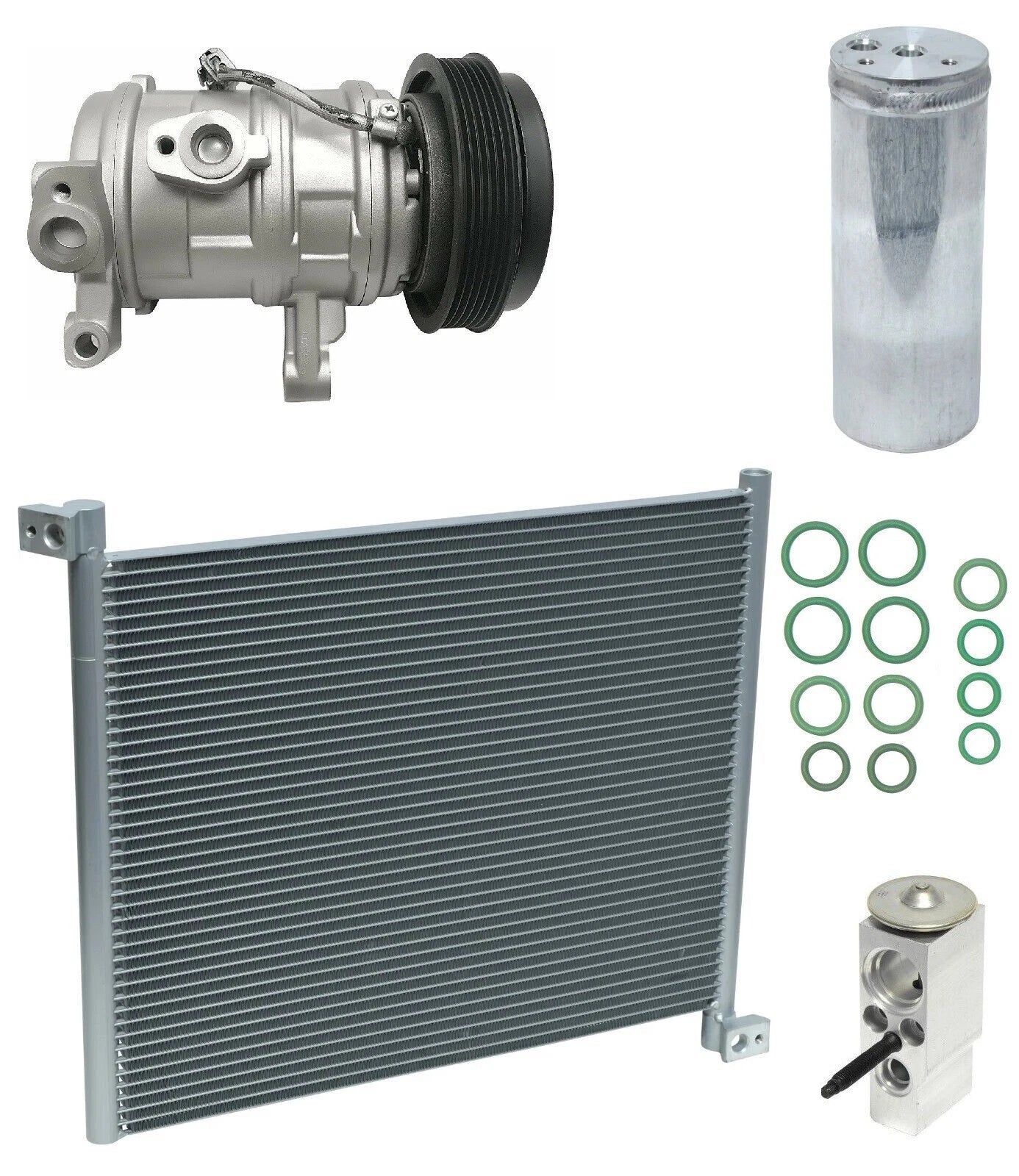AC Compressor Kit with Condenser for Chrysler Aspen 4.7L (2009–2009)
