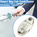 5 Button Smart Key Fob Cover for Nissan Altima Maxima Infiniti (2013–2021) TPU Gray
