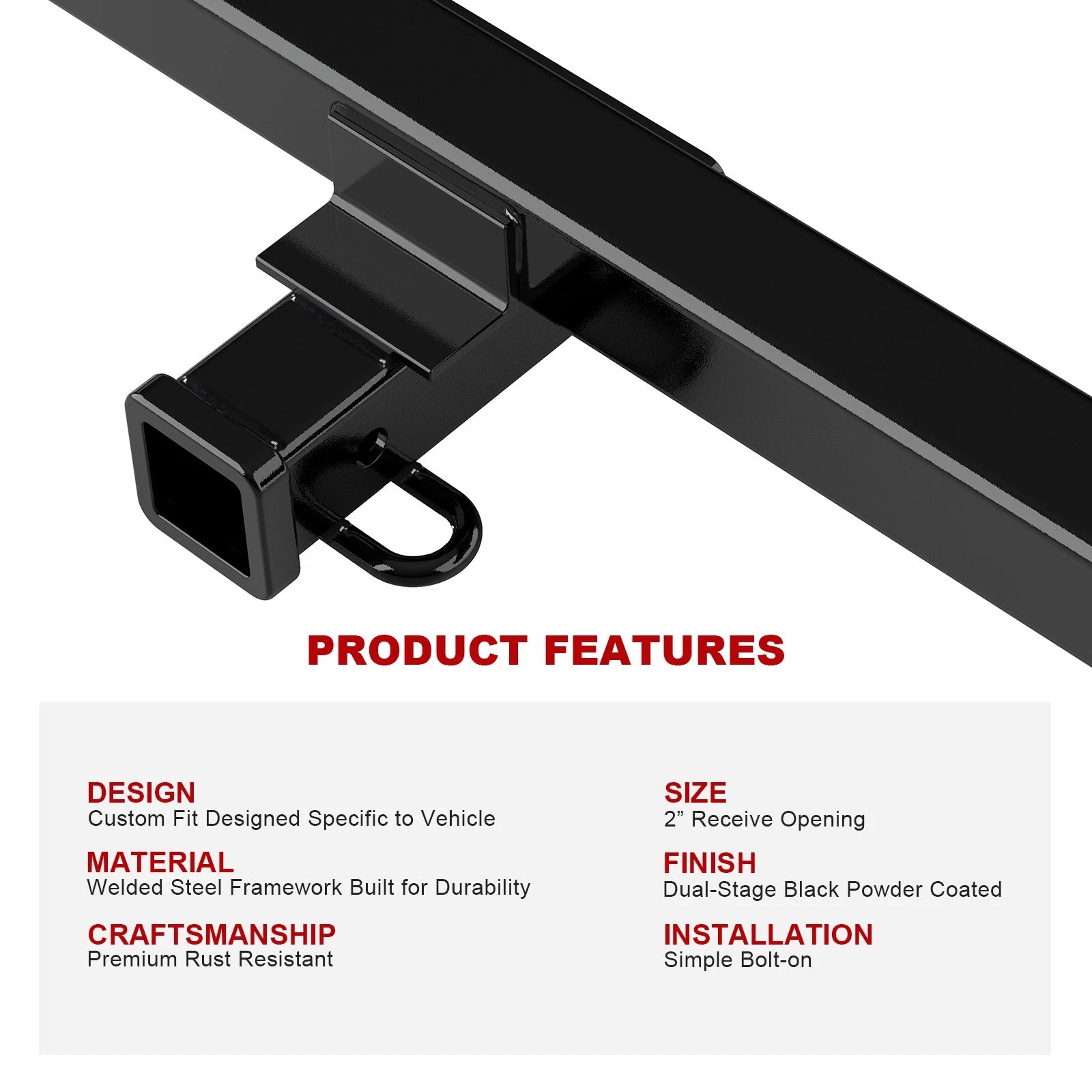 Trailer Hitch Receiver for Ford Escape (2013-2019)