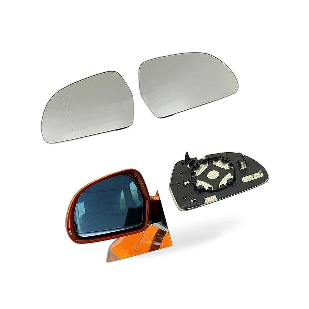 Heated Blue Mirror Glass Left for Audi A4L A6L Q3, Skoda Octavia Superb (2010–2023)