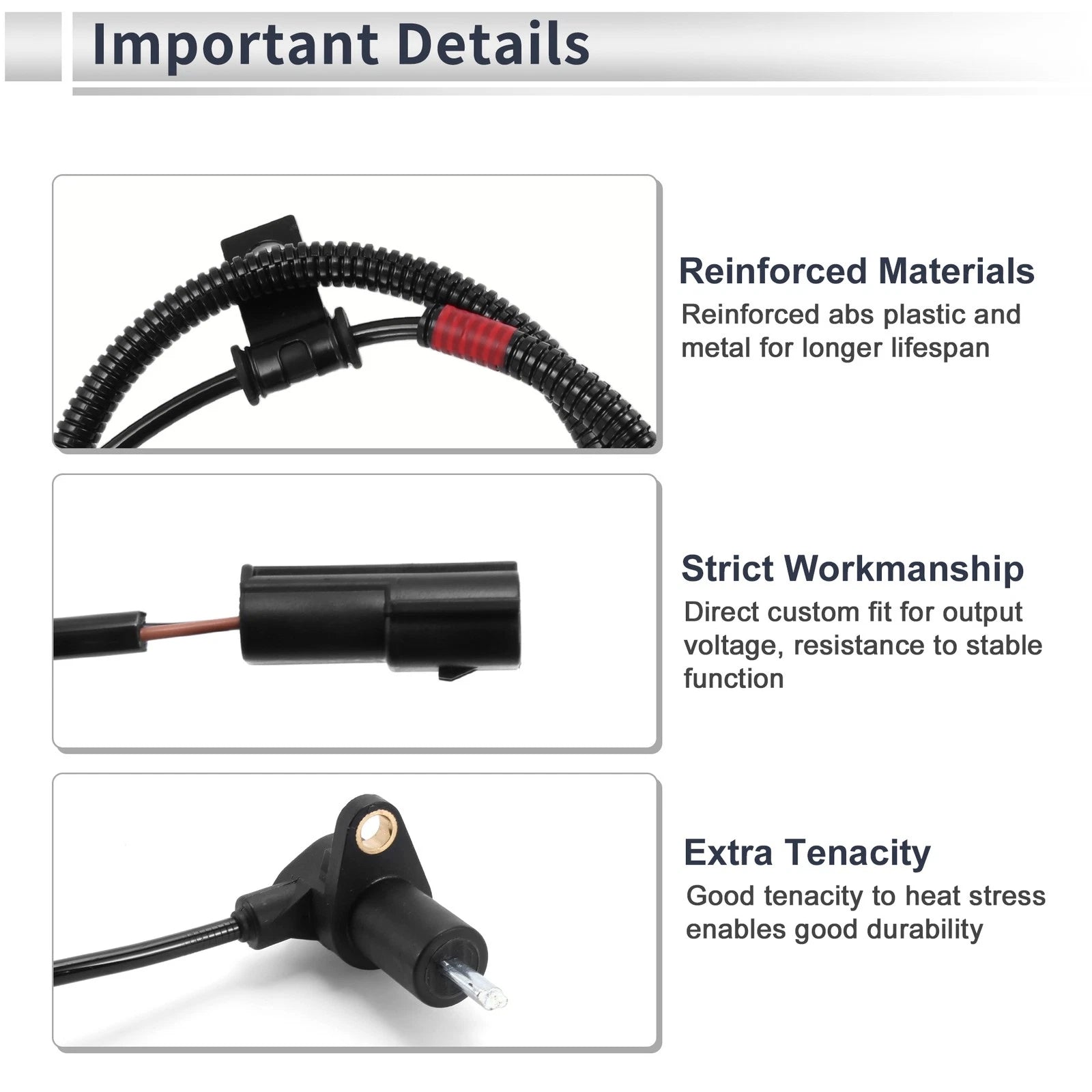 ABS Wheel Speed Sensor No. 956713E200 for Kia Sorento (2003–2006)