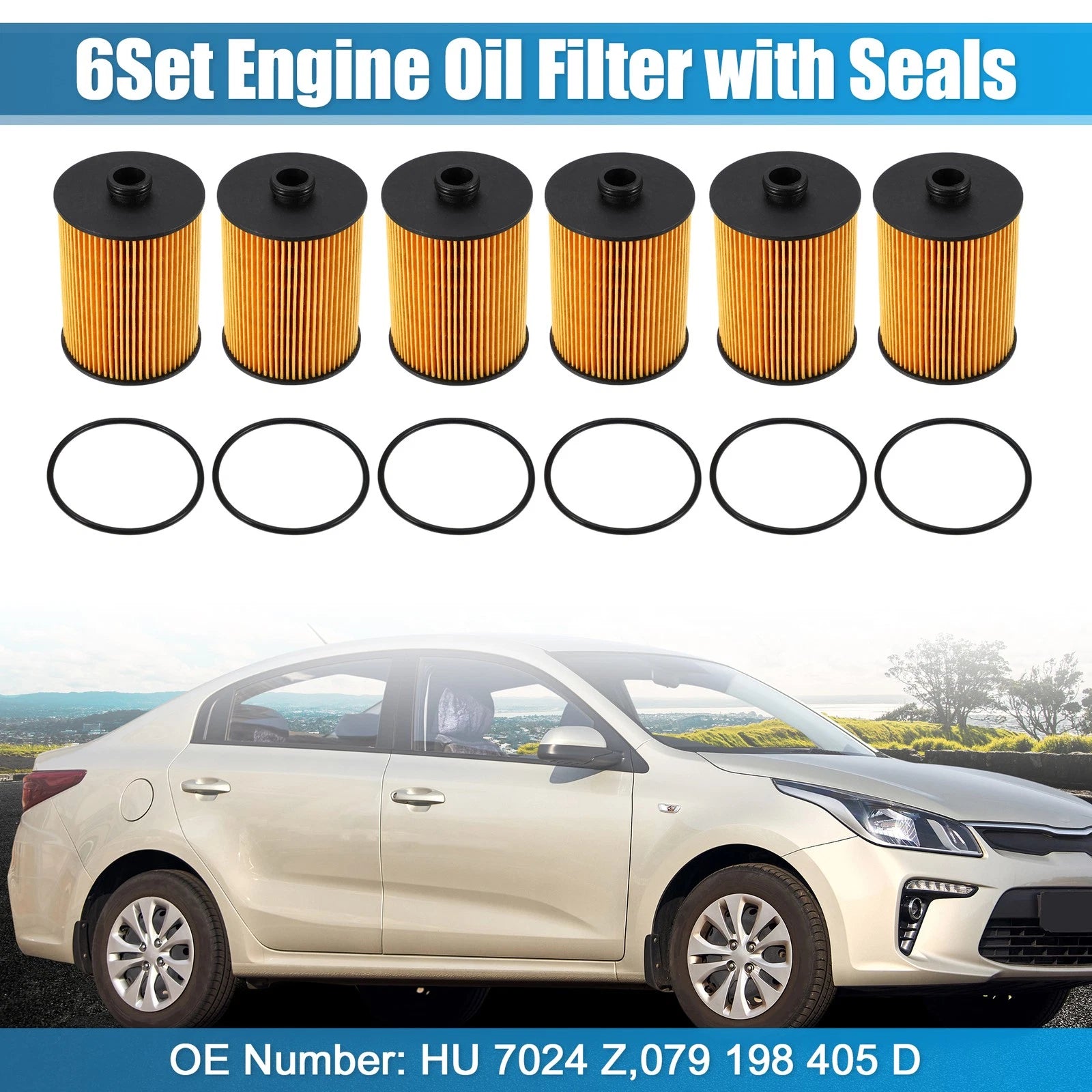 Engine Oil Filter HU 7024 Z 079 198 405 D 03H 115 562 B for Audi A8 (1994–1999)