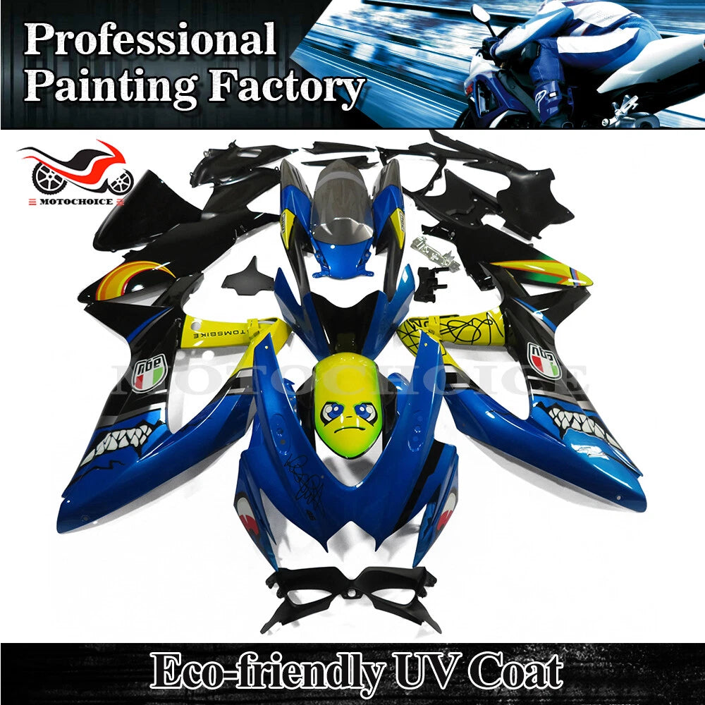 Fairing Kit for Suzuki GSXR600/750 (2008–2010) K8 Blue Shark Injection Bodywork