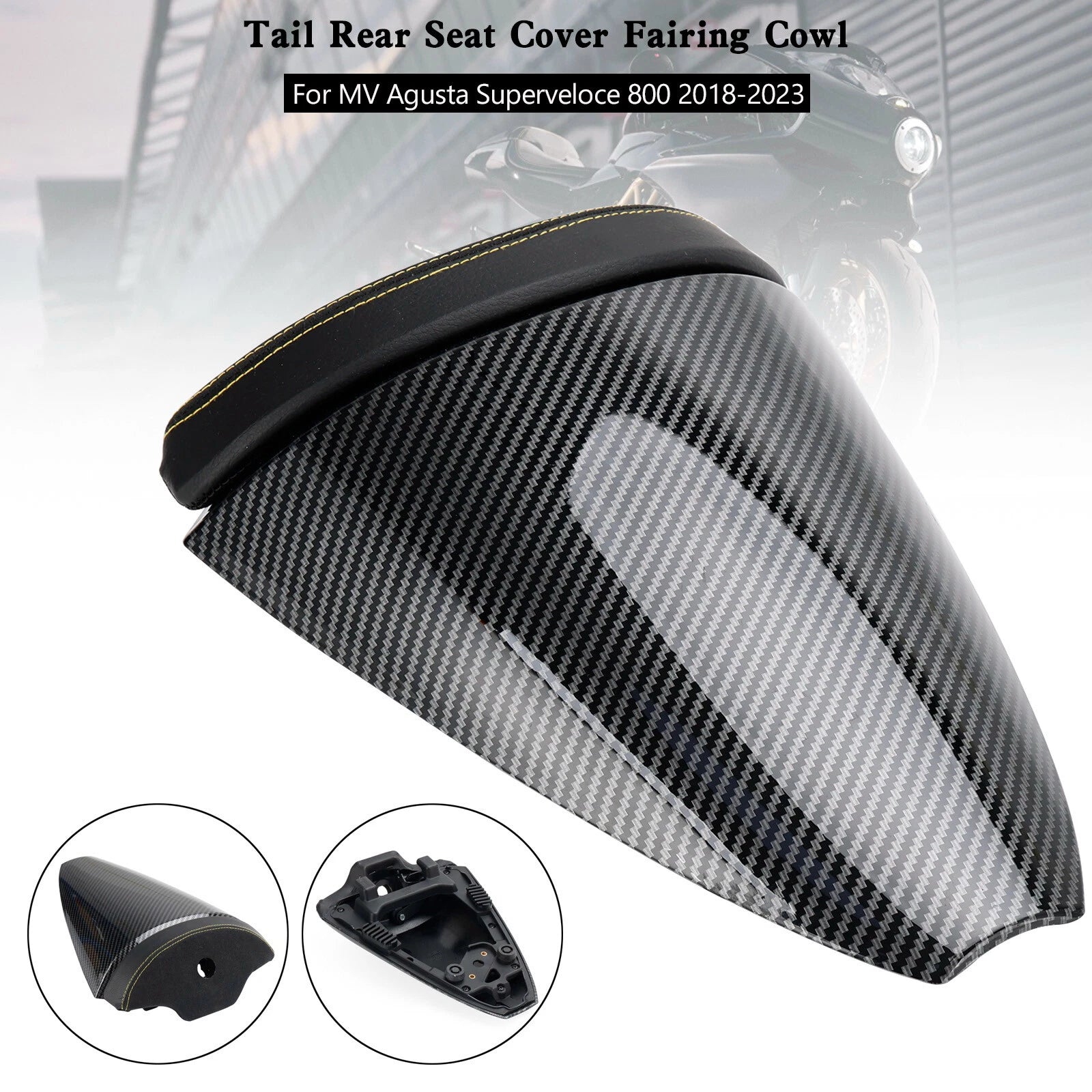 Tail Rear Seat Cover Fairing Cowl for MV Agusta Superveloce 800 (2018–2023) Carbon
