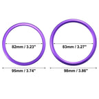 4 x AC Outer Vent Rings Trim Covers for Chevrolet Camaro (2016-2020) Purple