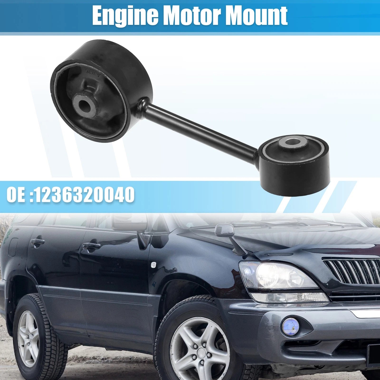 Front Engine Motor Mount for Lexus RX 300 (1999–2003) No. 1236320040 Black