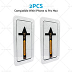 2PC Tempered Glass Screen Protector for iPhone 12 Pro Max, 13 Pro Max
