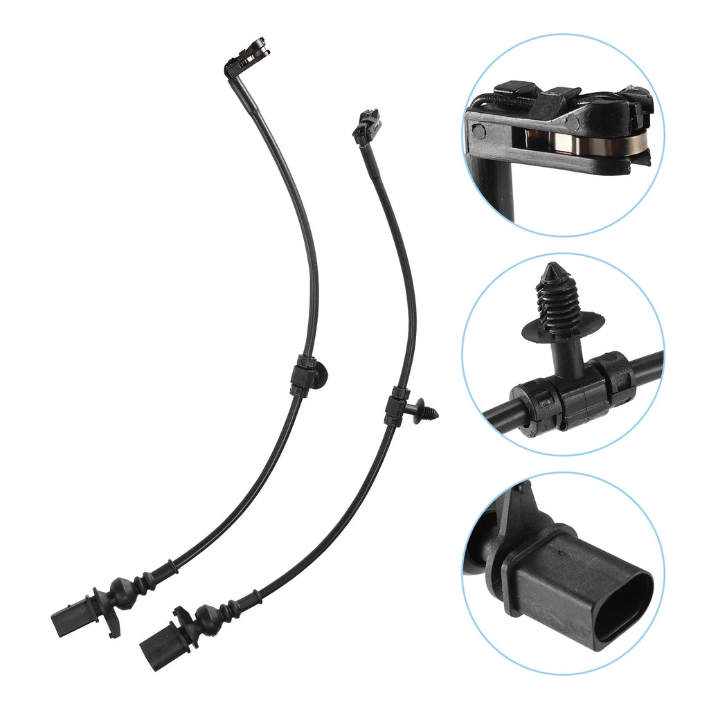 Rear Brake Pad Sensor for Audi A8 (2017–2022) 2X Plastic Rubber Black
