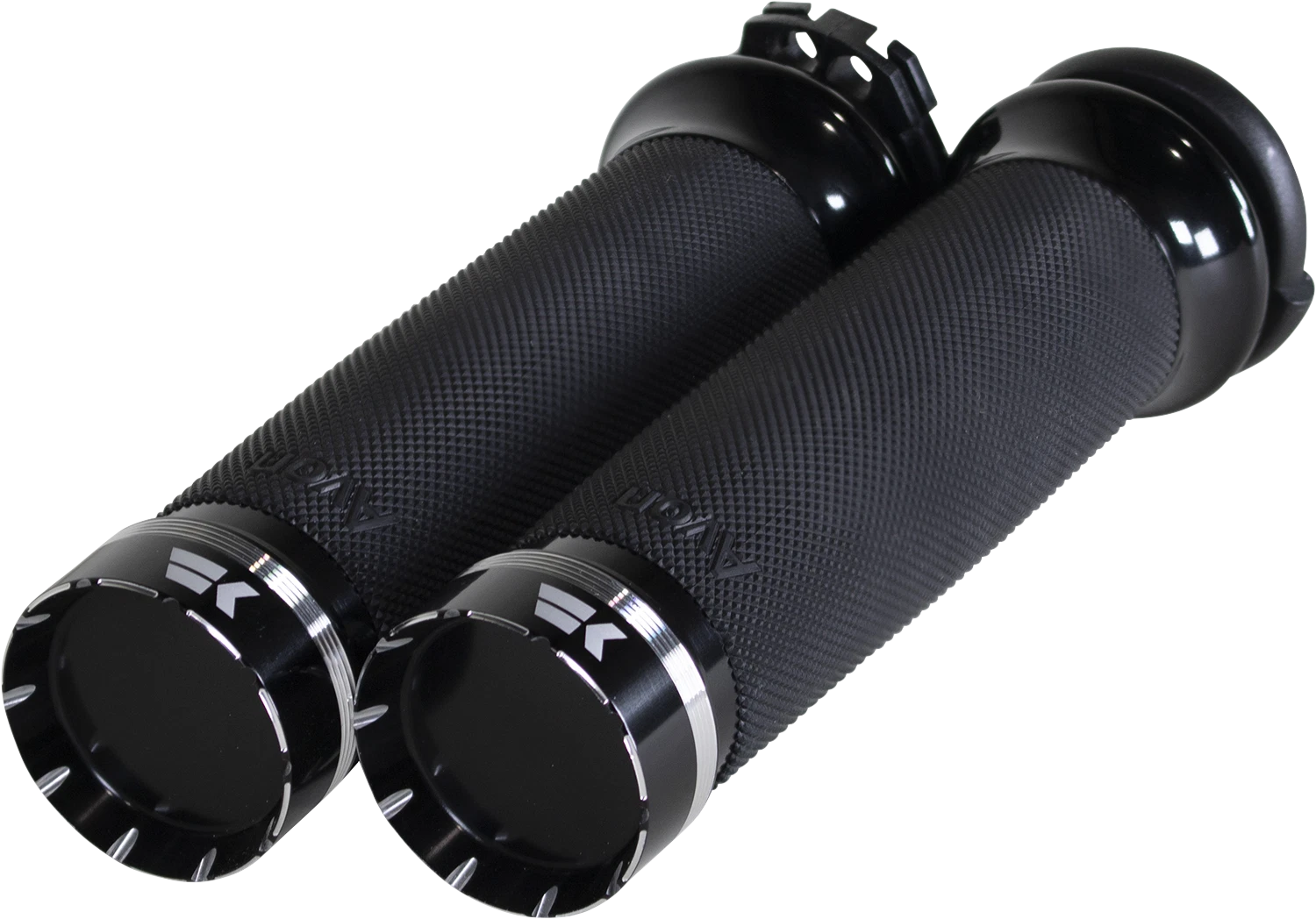 Tracer Grips for Harley Davidson (Custom Contour, Cable, Black) (500200)
