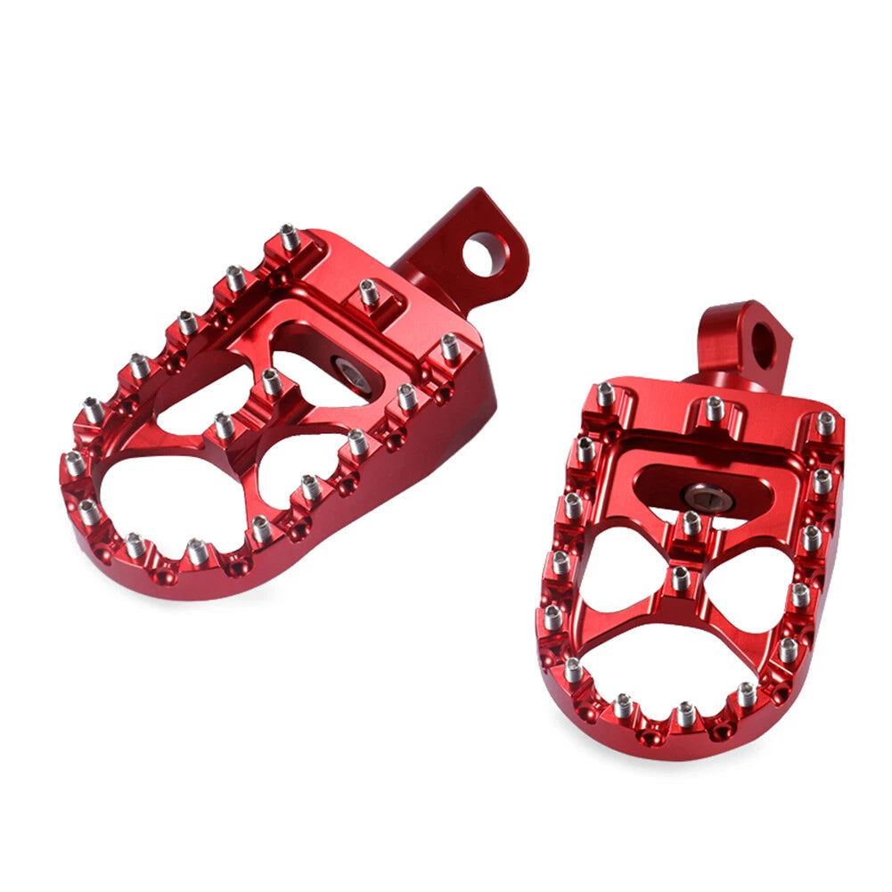2X CNC Wide MX Style Foot Pegs for Harley Sportster Softail