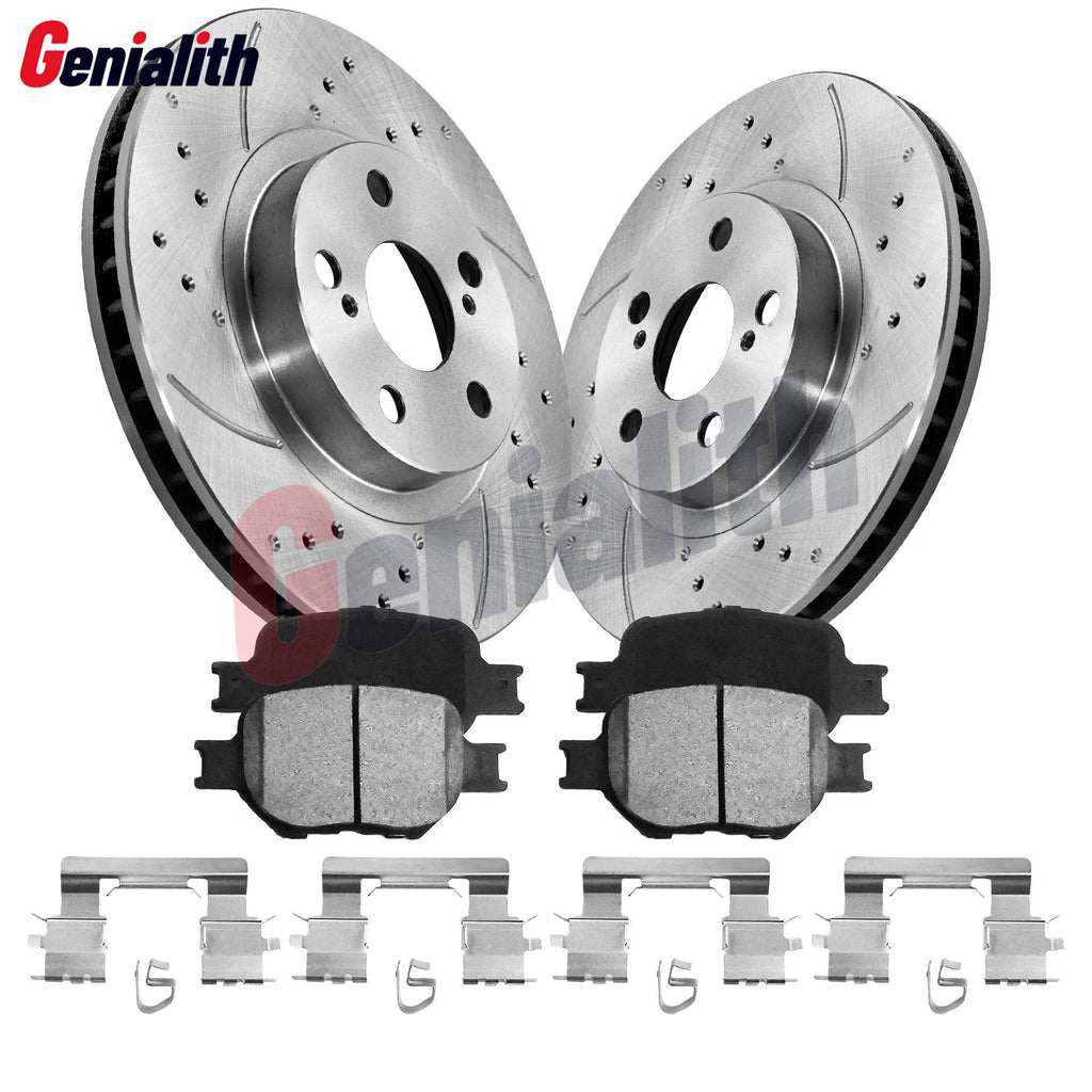 Front Disc Rotors & Ceramic Brake Pads Kit for Toyota Celica (2000–2005)