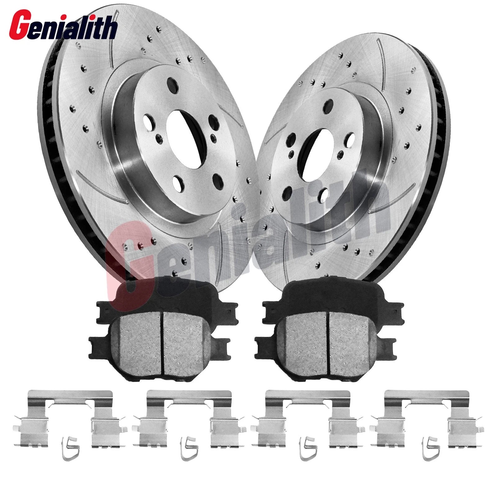 Front Disc Rotors & Ceramic Brake Pads Kit for Toyota Celica (2000–2005)