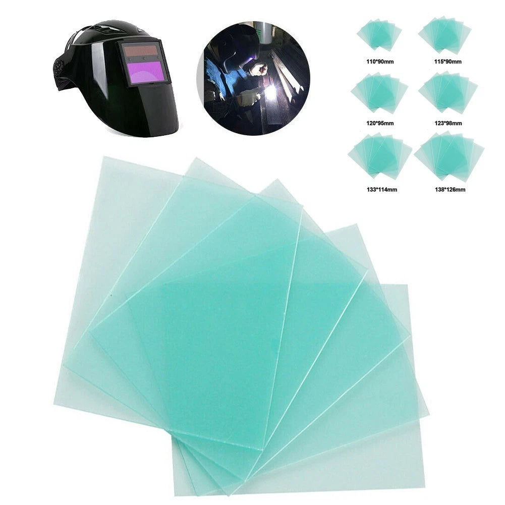 10 Packs Clear PC Welding Protective Lens Plate for Welding Helmet