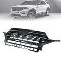 Front Radiator Grille for Ford Explorer XLT (2020–2021) Gloss Black Chrome