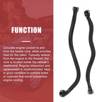 Pair Crankcase Lower Breather Hose for BMW X5 E70 xDrive 50i (2010-2013)