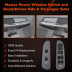 Power Window Door Lock Mirror Switch Kit for Dodge Ram 1500 (2001–2009)