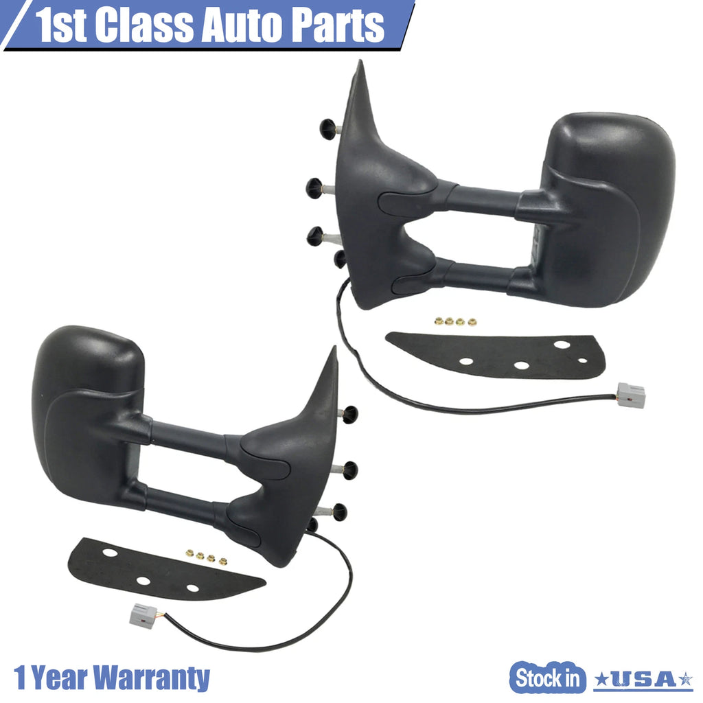 Pair Power Folding Mirrors for Ford E-350 E-450 E-150 (2009–2016)