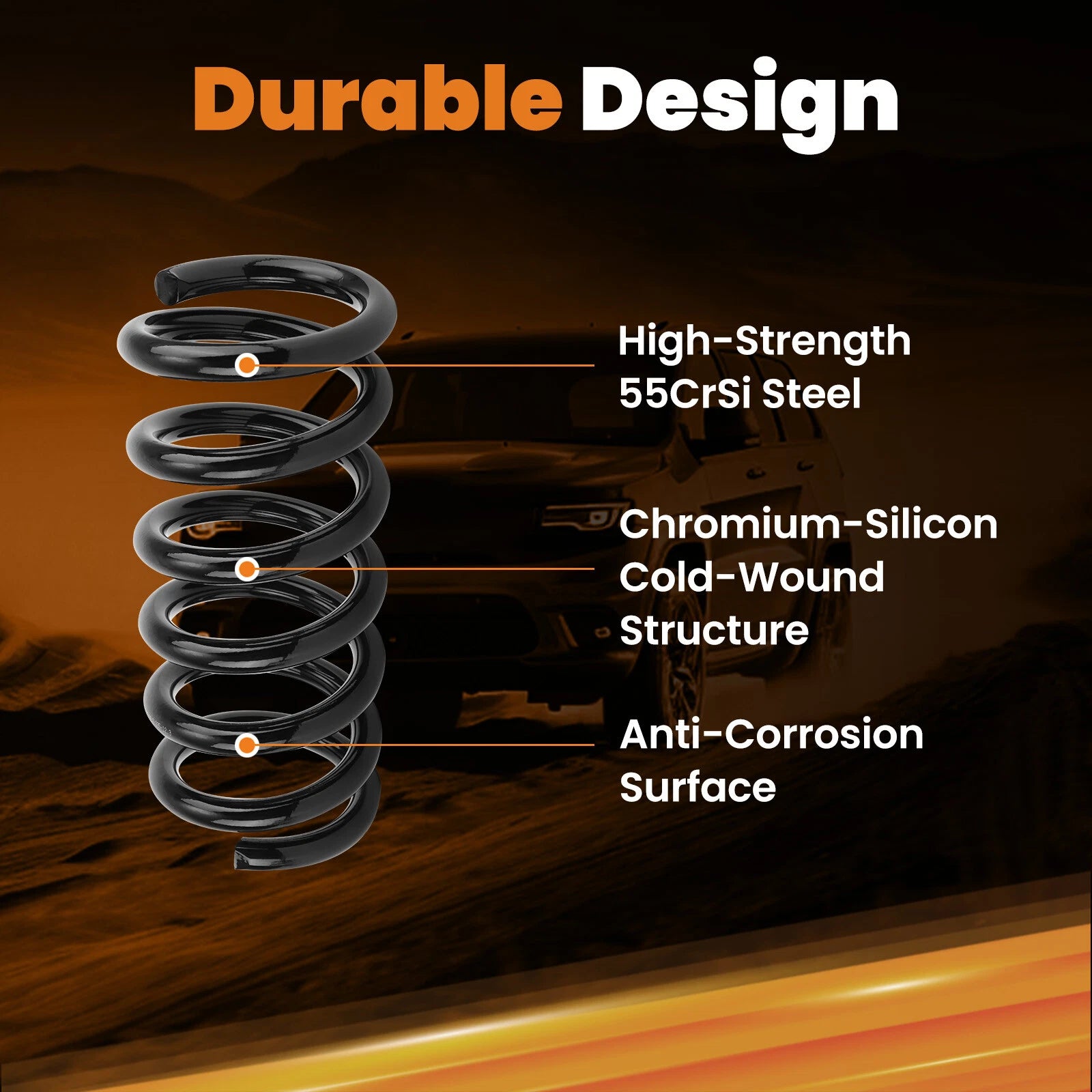 3" Front Drop Coils Lowering Kit for Ford Ranger Mazda (1998–2012)