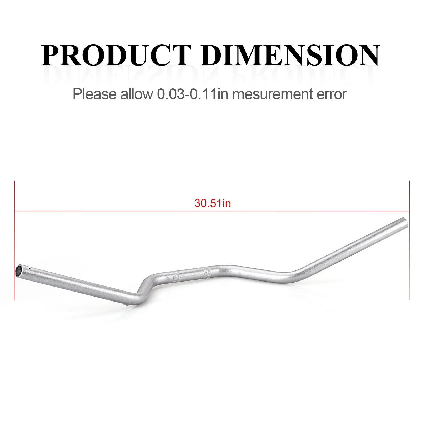 Handlebar Silver Bars for Yamaha Banshee 350, Blaster 200, Warrior 350, Raptor 660 (1997–2006)