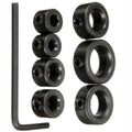 Set of 7 Drill Bit Locator Collars for Industrial Use (312mm Depth)