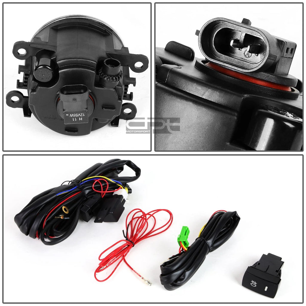 Fog Light Lamp + Switch for Honda Pilot (2012–2015) YF3/YF4 Crystal Lens