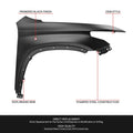 Passenger Right Fender Panel for Chevy Traverse (2018–2024) Black Primered