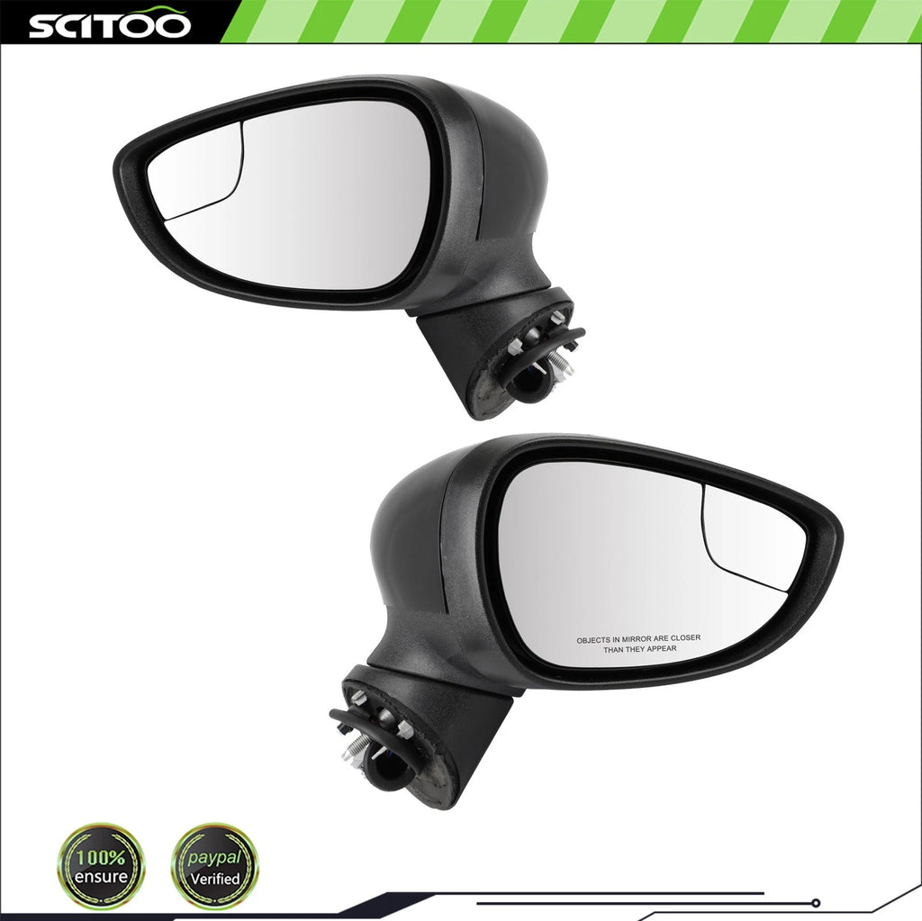 Set of 2 Door Mirrors for Ford Fiesta (2011–2016) Power