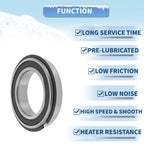 Deep Groove Ball Bearing 50x80x16mm for Scooter Skateboard (6010NR2RS)