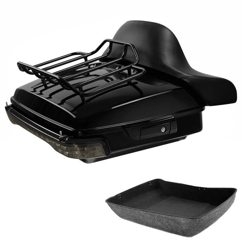 Chopped Trunk Backrest Rack Tail Light for Harley Touring Road Glide (2014–2026)