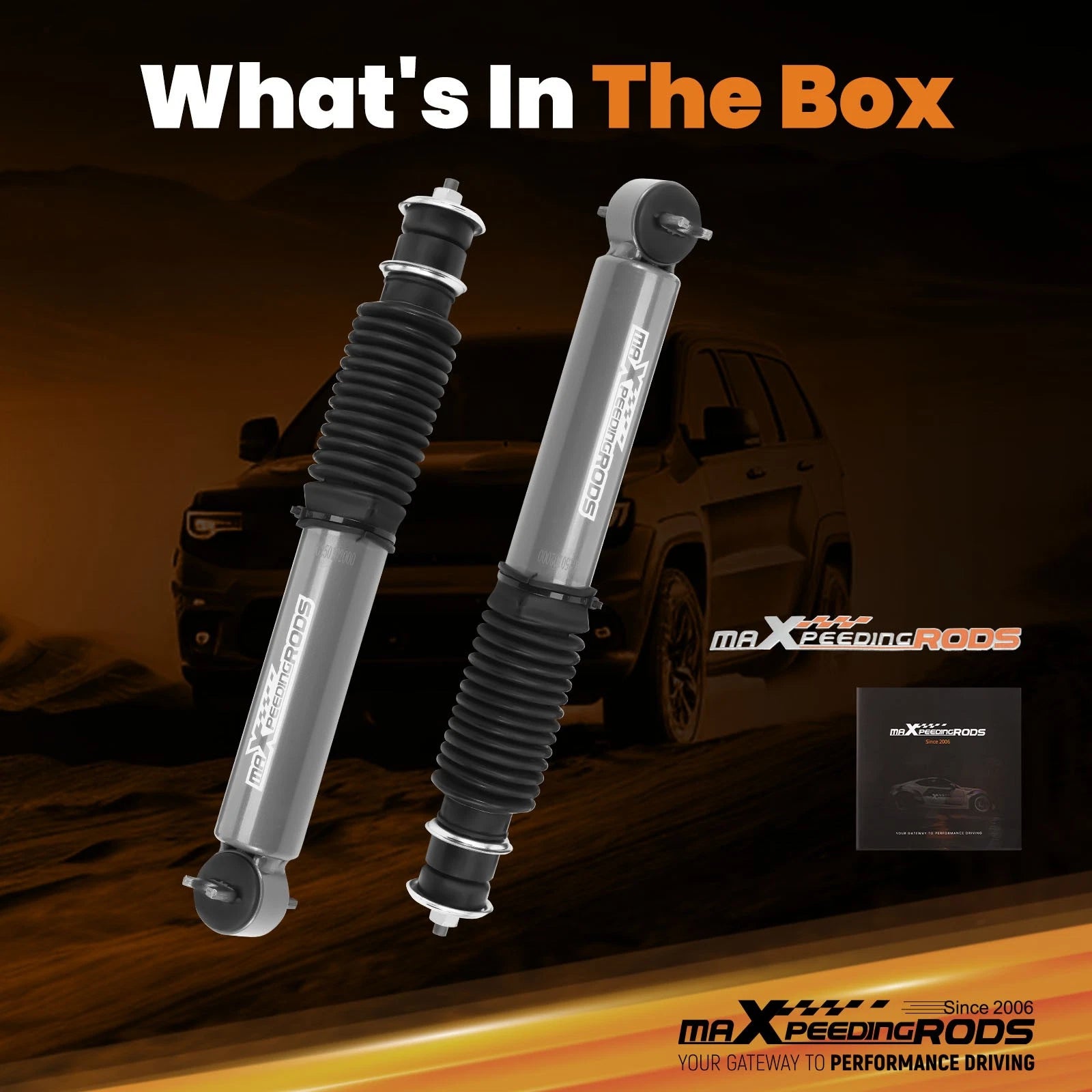 2X Front Lowering Shocks for Chevrolet S10/GMC Sonoma RWD (1982-2004)