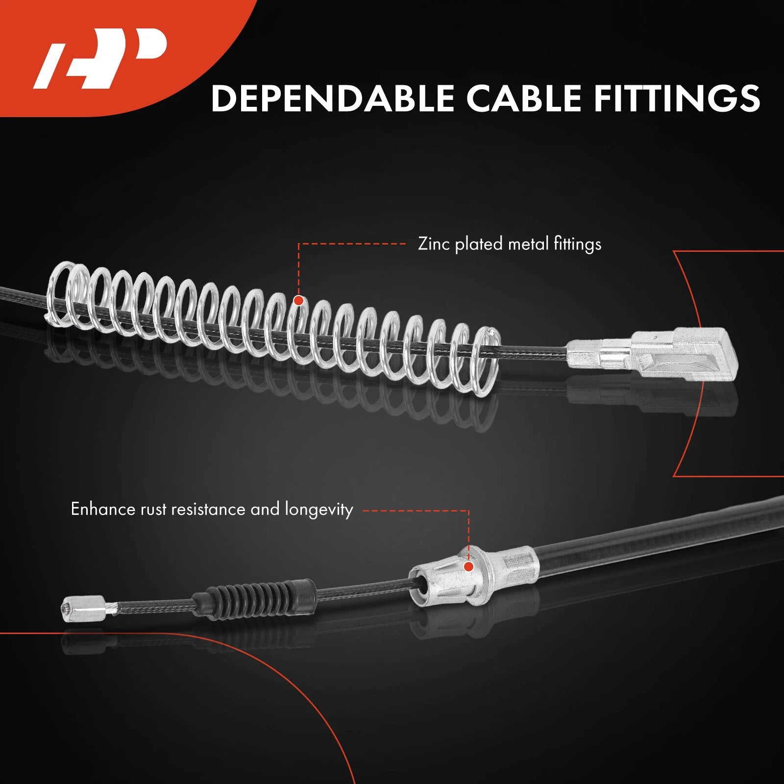 Parking Brake Cable Rear for Chevy Tahoe GMC Yukon Cadillac (2015â2016)