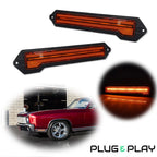 Amber Lens LED Front Side Marker Indicator Light for Chevrolet Monte Carlo (1970–1972)