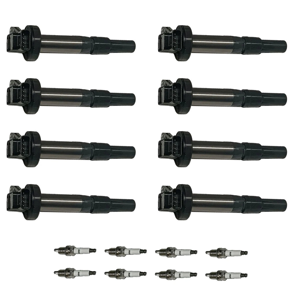 8X Ignition Coils & Spark Plugs for Jaguar XF, XJ8, Land Rover Range Rover (2008–2015) UF519