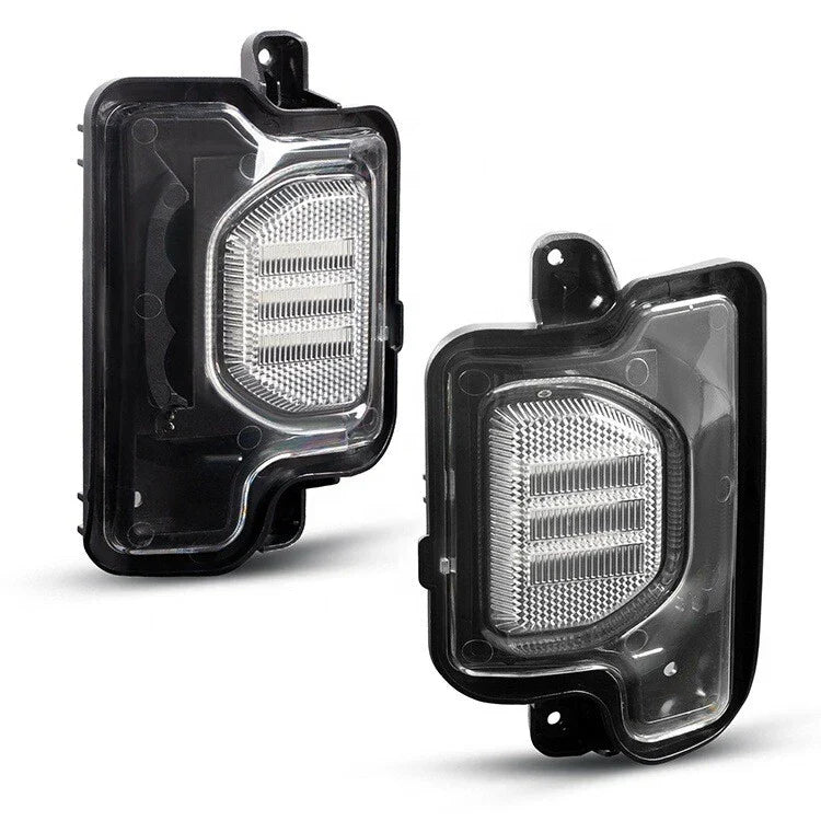 2x Clear Side Mirror Turn Signal Light for Jeep Wrangler JL (2018–2024)