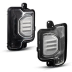 2x Clear Side Mirror Turn Signal Light for Jeep Wrangler JL (2018–2024)